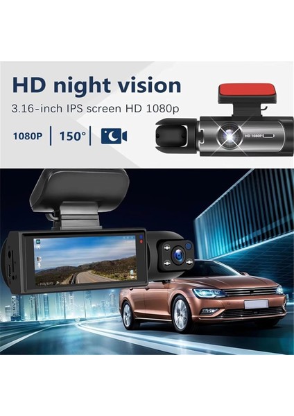 64GB Ön ve Arka Çizgi Kamera, 1080P Tam Hd Ön ve Arka Çizgi Kamera, Yerleşik Kablosuz Wi-Fi, Hd Gece (Yurt Dışından) modelleri