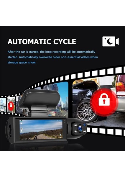 64GB Ön ve Arka Çizgi Kamera, 1080P Tam Hd Ön ve Arka Çizgi Kamera, Yerleşik Kablosuz Wi-Fi, Hd Gece (Yurt Dışından) fırsatları