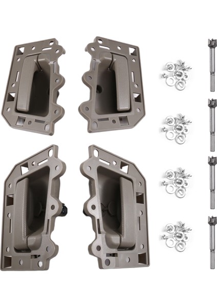 4pcs/set Iç Kapı Kolu Jeep Grand Cherokee Için Çekme 05-2011 Lhd 1JV471J3AA 1JV461J3AA 5HR411J3AK 5HR421J3AK Khakı (Yurt Dışından)