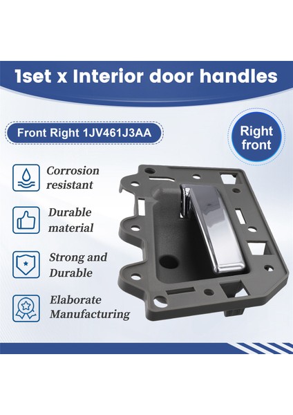 Jeep Grand Cherokee Için Araba Iç Kapı Kolu 2005-2011 Kapı Kolu Ön Sağ 1JV461J3AA (Yurt Dışından) indirimleri