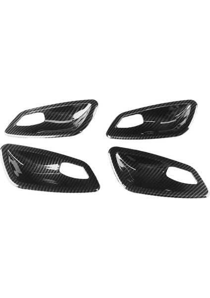 Bmw E90 3 Serisi 2005-2012 Için Araba Karbon Fiber Doku Iç Kapı Kolu Kase Döşeme Kapağı (Yurt Dışından)