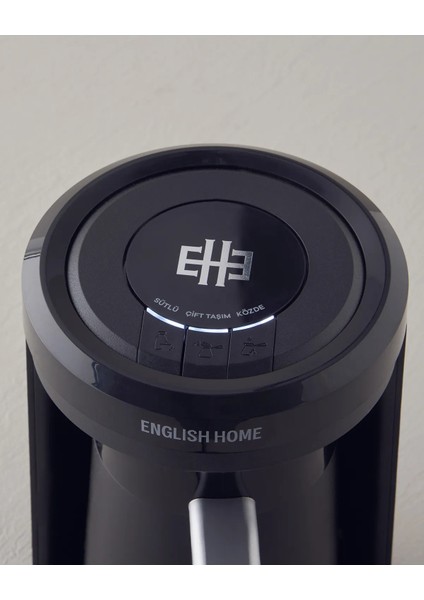 Türk Kahvesi Makinesi 4 Fincan Kapasiteli Közde Pişirme Siyah Bakır Çift Taşım Teknolojisi