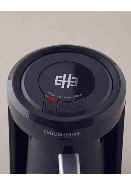 Türk Kahvesi Makinesi 4 Fincan Kapasiteli Közde Pişirme Siyah Bakır Çift Taşım Teknolojisi