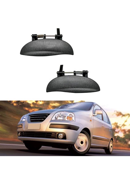 2pcs Araba Arka Sol ve Sağ Tarafı Hyundai Için Dış Kapı Kolu 1997 1998 1999 2000 2001 2002 8366002000 8265002000 (Yurt Dışından) fiyatları