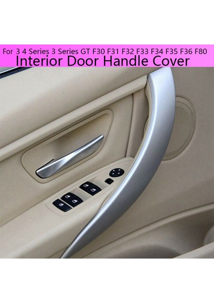 2pcs Gümüş Araba Iç Kapı Kolu Bmw 3 4 Serisi 3 Serisi Gt F30 F31 F32 F33 F34 F35 F36 F80 (Yurt Dışından) modelleri