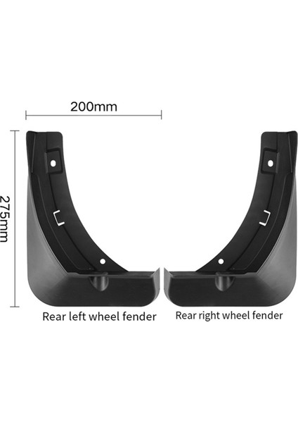 4 Adet Great Wall Haval F7 2024- Sıçrama Geçirmez Koruyucu Kapak 8 Vidalı Sıçrama Çamurluk Koruyucusu (Yurt Dışından) fırsatları