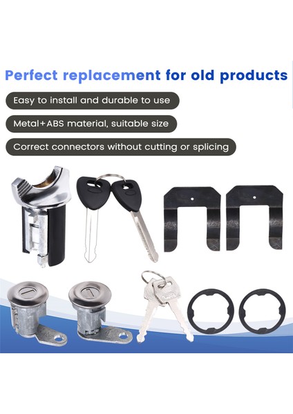 Araba Ateşleme Kilit Silindir Seti Araba Kapısı Kilit Namlu Silindir Mandal Ford F150 F250 F350 Bronco 1980-1991 (Yurt Dışından) indirimleri