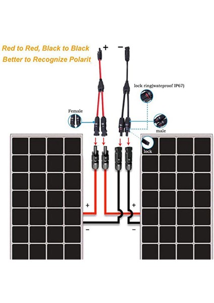 Power Solar Konnektör Y-Dal Kablosu Solar Kablo Paralel Adaptörü (Yurt Dışından) modelleri