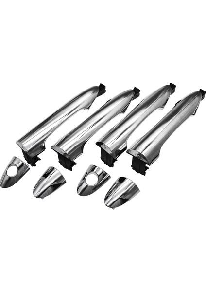 4pcs Ön Arka Dış Sol ve Sağ Krom Kapı Kolu Kia Picanto 2011-16 836511Y000 836611Y000 (Yurt Dışından)