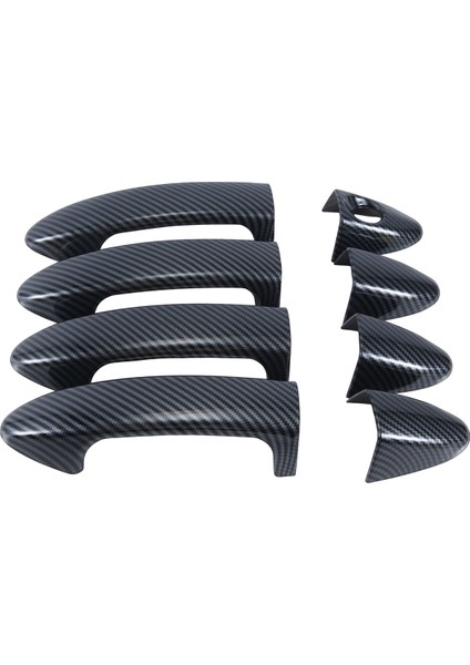 Ford Fiesta 2009 2012 2012 2012 Aksesuarları, Karbon Fiber Için Araba Dış Kapı Kolu Kapak Çıkartması (Yurt Dışından)