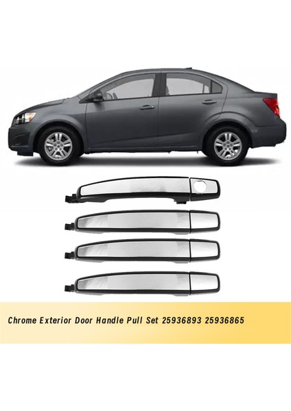 Chrome Dış Kapı Kolu Çekme Seti 25936893 25936865 Buick Regal Encore Cadillac Srx Chevrolet Camaro Malibu Sonic (Yurt Dışından) fiyatları