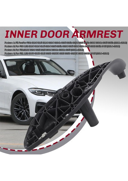 Bmw 3 Serisi F30 316D 318D F31 320I 325D 11-19 Iç Kapılar Panel Tutma Trim Kapak (Siyah) (Yurt Dışından) fırsatları
