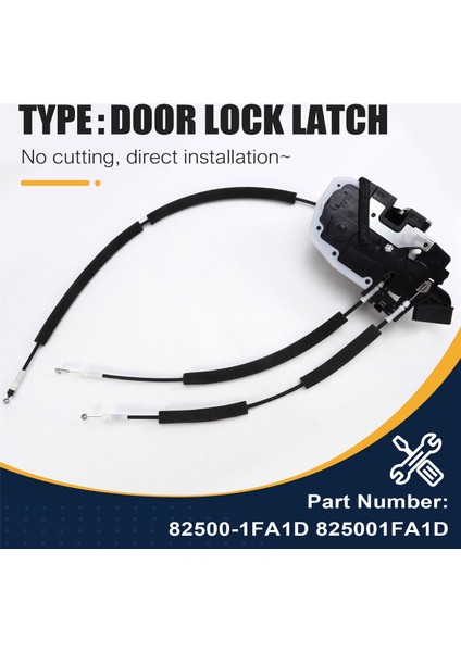 82500-1FA1D 2pins Nissan Cube Için Arka Sağ Kapı Kilit Aktüatör 1.8l 2009-2014 825001FA1D Yüksek Kaliteli Otomatik Aksesuarlar (Yurt Dışından) indirimleri