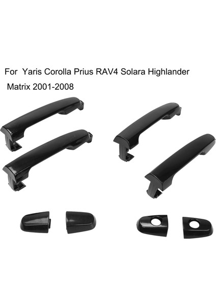 Toyota Corolla Camry Prius 4 2003-2008 69211-AA020 Için 4 Adet Dış Kapı Kolu Dış Kapı Kolu (Yurt Dışından) indirimleri