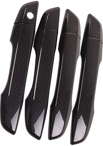 8pcs Araba Sağ El Sürücü Kapı Kolu Kapak Honda Civic 10. Nesil 2016 2017 2018 2019 (Yurt Dışından)