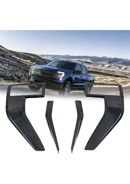 Araba Tarafı Çamurluk Kapağı Trimler Ford F150 F-150 2021 2022 2023 Karbon Için Dekoratif Çıkartmalar (Yurt Dışından) modelleri
