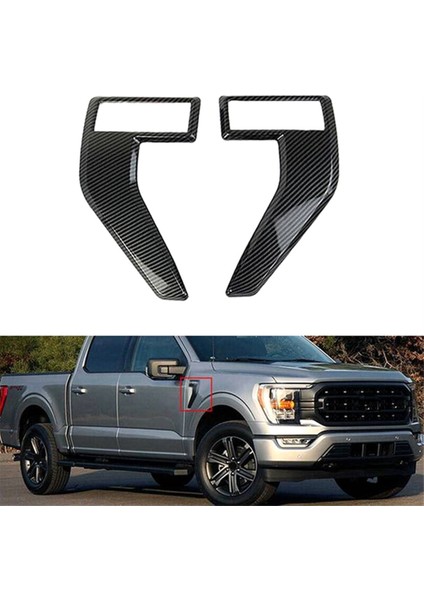 Araba Tarafı Çamurluk Kapağı Trimler Ford F150 F-150 2021 2022 2023 Karbon Için Dekoratif Çıkartmalar (Yurt Dışından) indirimleri