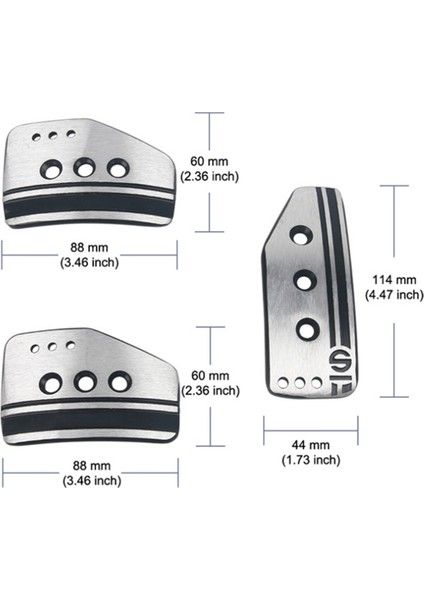 Araba Alüminyum Alaşım Ayak Pedalı Dinlenme Pedalı Hızlandırıcı Pedal Pedalı Pedal Kapağı Manuel Şanzıman Arabası Pedalları (Yurt Dışından) modelleri