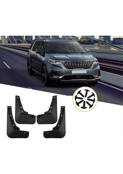 Araba Çamur Flaps Splash Guard Mudguard Çamurlu Çamurluk Kia Carnival Için Dış Kapak 2021-2024 (Yurt Dışından) modelleri