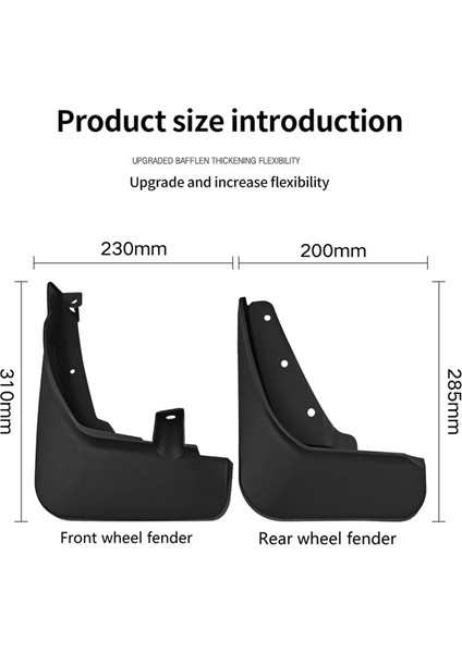 Ford Explorer Için Araba Çamurlukları 2023 Çamurluk Çamur Koruma Flep Splash Flaps Çamur Varlık Aksesuarları (Yurt Dışından) fırsatları