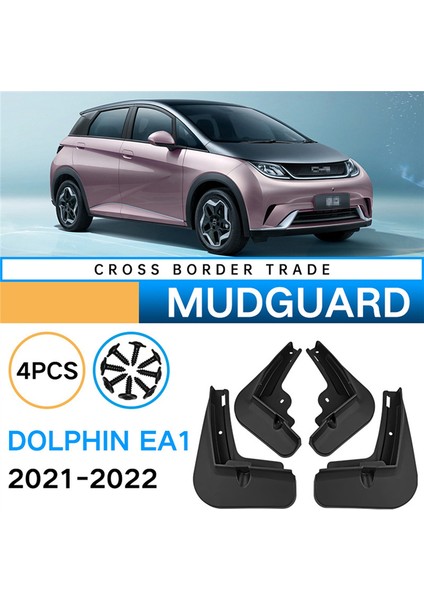 4pcs Byd Dolphin Ea1 2021-2022 Çamurluklar Çamurluk Çamurlu Çamur Koruma Flep Splash Flaps Accessories (Yurt Dışından) fırsatları