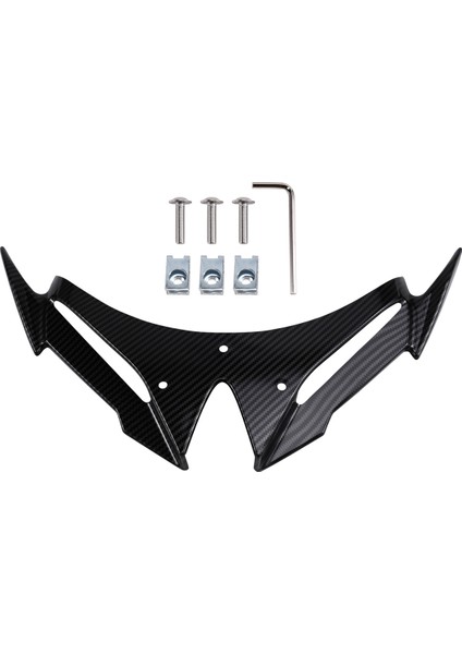 Motosiklet Ön Çamurluk Dekorasyon Kawasaki NINJA500 Ninja Için Burun Gagası 500 2024-2025 Burtrofi Hava Deflektörü, C (Yurt Dışından)