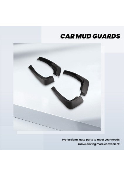 4pcs Evrensel Çamur Fleps Mudguards Sıçrama Muhafızları Toyota Vios Için Fender / Yaris / Limo / Belta Sedan 2007-2013 (Yurt Dışından) fırsatları