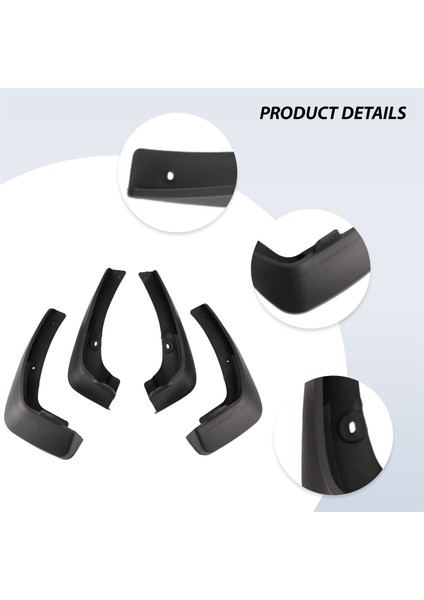 4pcs Evrensel Çamur Fleps Mudguards Sıçrama Muhafızları Toyota Vios Için Fender / Yaris / Limo / Belta Sedan 2007-2013 (Yurt Dışından) indirimleri