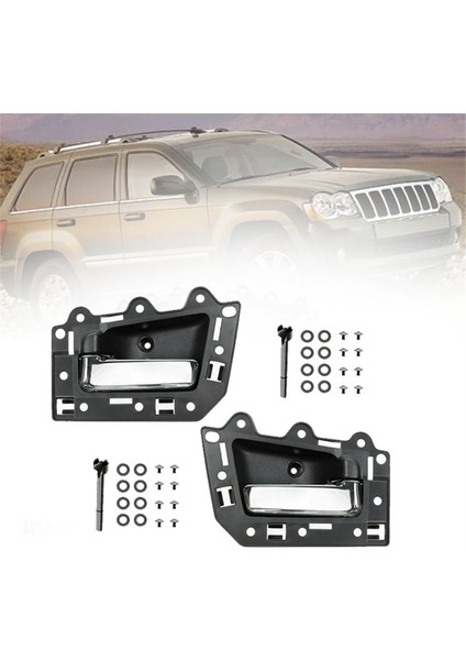 1paır Ön Solda Sağ Kapı Kolu Kaplama Çekme 1JV461J3AA 1JV471J3AA Jeep Grand Cherokee 2005-2011 82139, Lhd (Yurt Dışından) modelleri