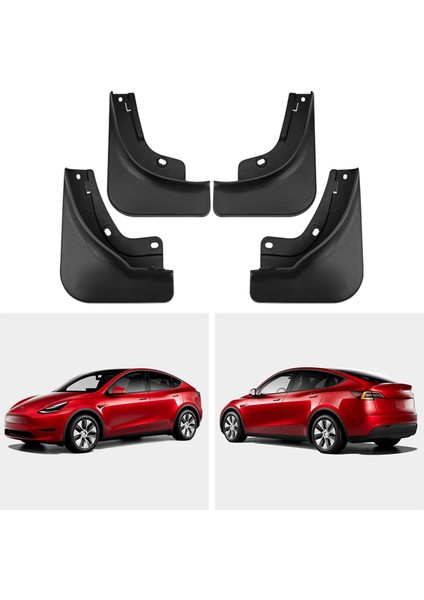 Araba Çamur Fleps Splash Guard Mudguard Çamurlu Çamurluk Tesla Model Y 2021-2024 Küçük Versiyon (Yurt Dışından) modelleri