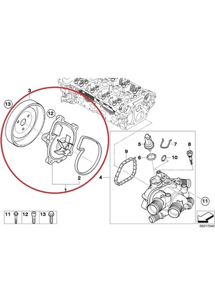 120459 Motor Su Pompası Kasnak Mini R55 R56 R60 Bmw 114I 316I Citroen C3 C4 Peugeot 207 308 (Yurt Dışından) fırsatları