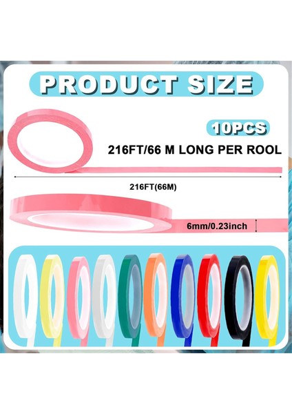 10 Rulo Otoklav Bandı 024 Inç x 2165 Inç 10 Renk (Yurt Dışından) fiyatları