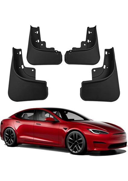 4pcs Araba Çamurluk Çamur Fleps Tesla Model S 2022 2023 2024 Araba Aksesuarları Için Sıçrama Çamur Guard Fender (Yurt Dışından) indirimleri