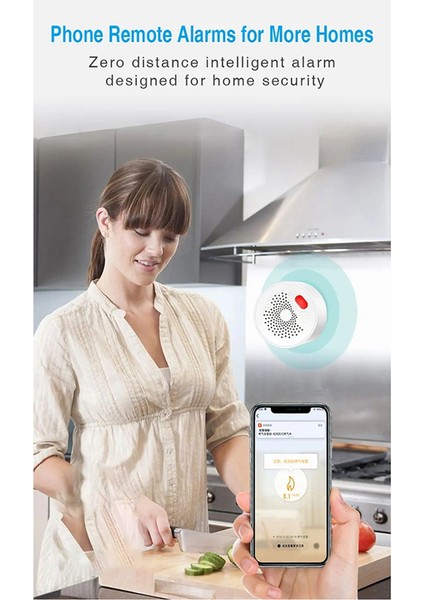 Tuya Akıllı Wifi Doğalgaz Sensörü Gaz Kaçağı Alarm Dedektörü Us-Fiş (Yurt Dışından) fırsatları