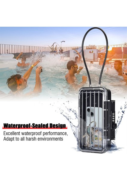 Kilit Kutusu Telefon Kilit Kutusu Güvenlik Kutusu Şifre Plaj Kutusu Şeffaf (Yurt Dışından) modelleri