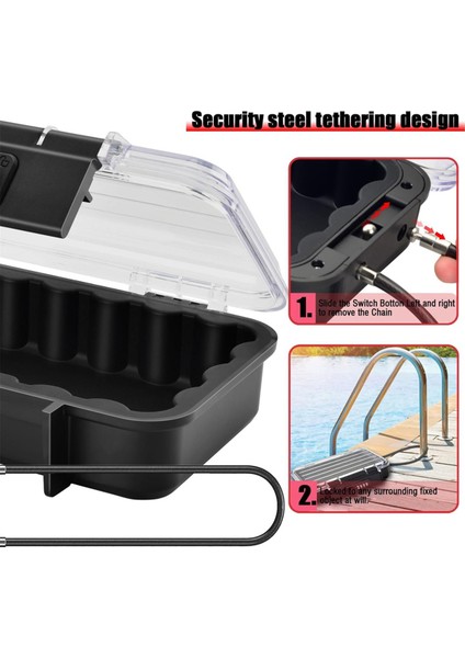 Kilit Kutusu Telefon Kilit Kutusu Güvenlik Kutusu Şifre Plaj Kutusu Şeffaf (Yurt Dışından) indirimleri