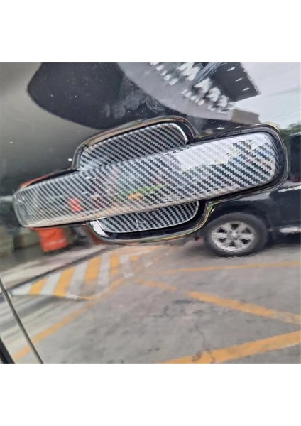 Ford Ranger 2023 2024 Dış Aksesuarlar Için Yan Kapı Kolu Kapak Döşeme Abs Karbon Fiber - Akıllı Anahtar Deliği Olmadan (Yurt Dışından) fiyatları