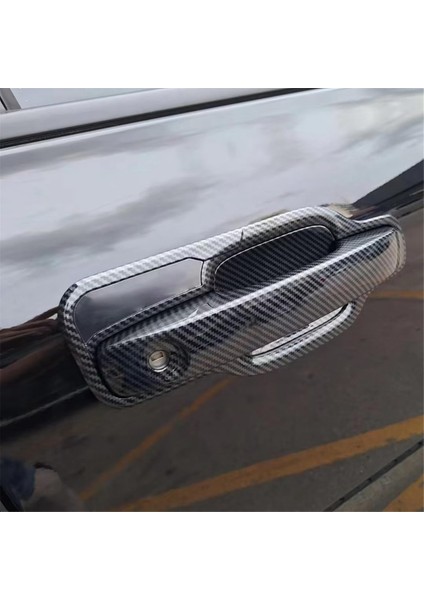 Ford Ranger 2023 2024 Dış Aksesuarlar Için Yan Kapı Kolu Kapak Döşeme Abs Karbon Fiber - Akıllı Anahtar Deliği Olmadan (Yurt Dışından) fırsatları