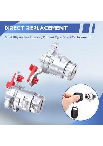 Araba Kapı Kilidi Namlu Seti Araç Kapısı Kilit Silindiri 72145-S73-003 72146-S73-003 Honda Civic Için 2002-2005 (Yurt Dışından) indirimleri