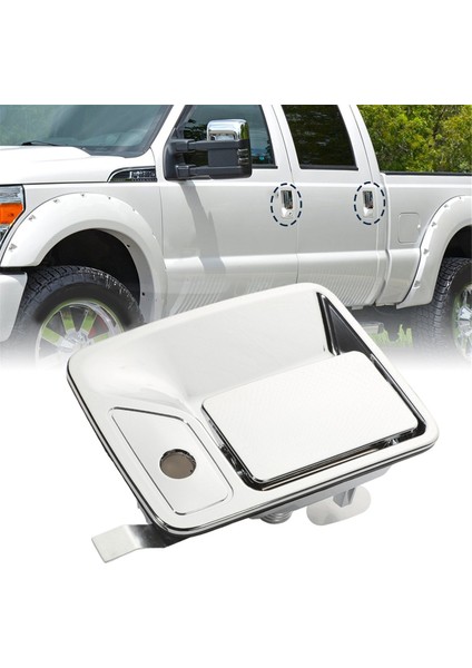 4pcs Araba Dış Kapı Kolu Dış Kapı Kolu Ford Süper Görev Mürettebat Kabini 1999-2016 7C3Z2522405AA 7C3Z2626600AA (Yurt Dışından) fiyatları