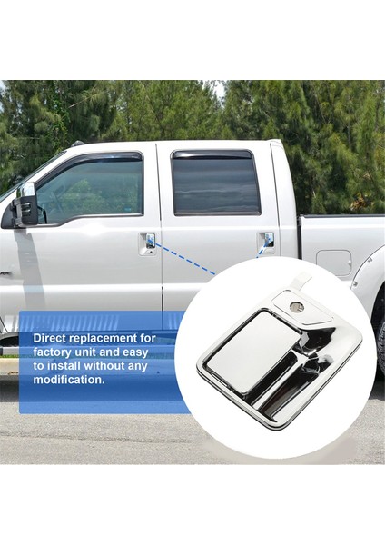 4pcs Araba Dış Kapı Kolu Dış Kapı Kolu Ford Süper Görev Mürettebat Kabini 1999-2016 7C3Z2522405AA 7C3Z2626600AA (Yurt Dışından) modelleri