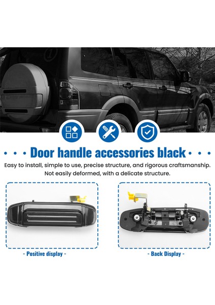 4pcs Araba Ön Arka Dış Kapı Kolu Mitsubishi Için Siyah Pajero Montero V31 V32 V33 V43 V46 V47 (Yurt Dışından) indirimleri