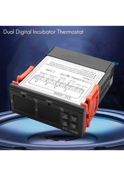 STC-3008 Çift Dijital Inkübatör Termostat Ekran Sıcaklık Denetleyicisi 12V (Yurt Dışından) indirimleri