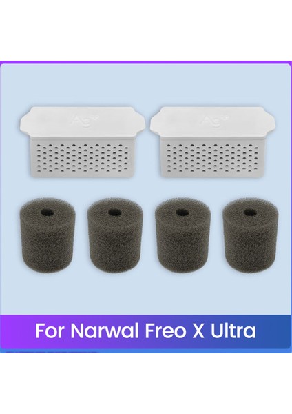 Narwal Freo x Için Ultra Vakum Parçaları Ag+ Sterilizasyon Gümüş Iyon Modülü Su Deposu Köpük Filtre Yedek Parçaları 6 Pcs (Yurt Dışından)