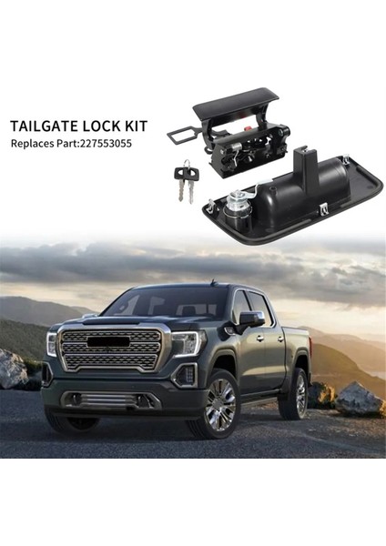 Pickup Kamyon Bagaj Kapağı Tutamaç Kiti, 07-14 Chevrolet Silverado ve Gmc Sierra 1500 2500 3500 Hd Için Anahtarlı (Yurt Dışından) fırsatları