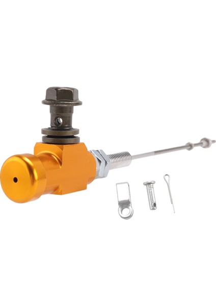 Motosiklet Hidrolik Debriyaj Master Silindir Çubuk Fren Pompası M10X1.25MM Alüminyum Altın (Yurt Dışından) fırsatları