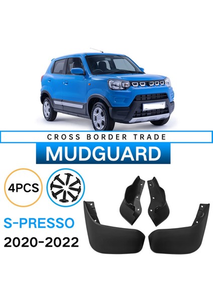 2020-2022 Suzuki S-Presso Spresso Çamurluk Çamurluk Çamur Flap Guard Sıçrama Mudguards Araç Aksesuarları (Yurt Dışından) fırsatları