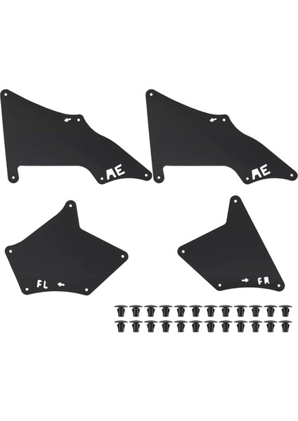 1 Set Yeni Yüksek Kaliteli Araba Çamurluk Conta Contası Koruyucu 53735-35150 53736-35150 53886-35020 Toyota Prado Için (Yurt Dışından)