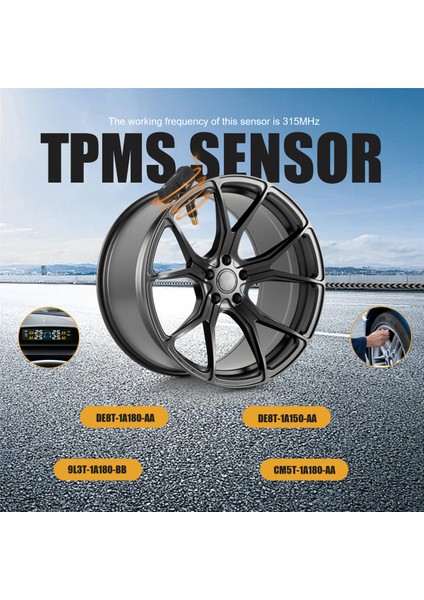 1x Tpms Lastik Basınç Izleme Sensörü Ford Escape Expedition Explorer Fiesta F150 DE8T-1A180-AA, DE8T-1A150-AA, 9L3T-1A180-BB, CM5T-1A180-AA (Yurt Dışından) indirimleri