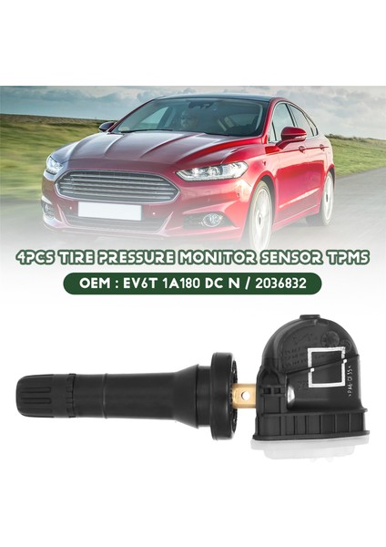 4pcs Lastik Basınç Monitör Sensörü Tpms 433MHZ Ford Px Mkıı Ranger / Everest / Mondeo EV6T1A180D (Yurt Dışından) fırsatları